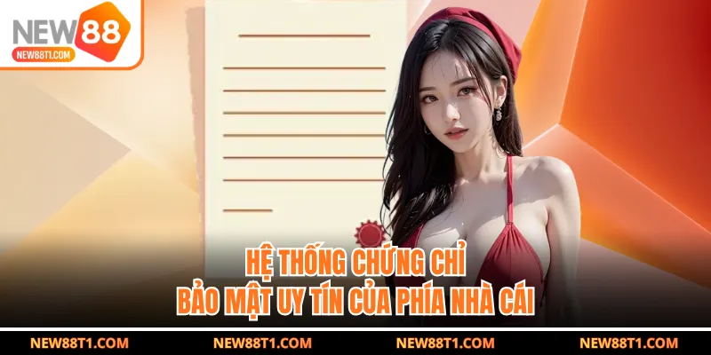 Hệ thống chứng chỉ bảo mật uy tín của phía nhà cái